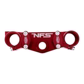 Segunda imagem do produto Mesa Superior de Guidão Crf 250f 28mm Baixa Nfs Racing Vermelho