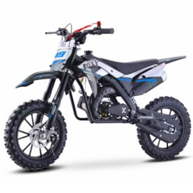 Mini Moto Mxf Ferinha 49cc - Partida Elétrica Azul