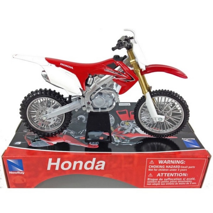 Miniatura Moto Trilha Honda CR-250R Coleção Colecionador Top em