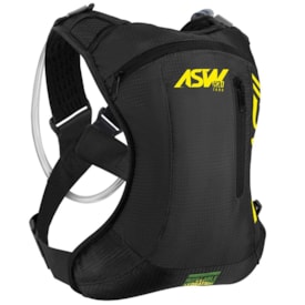 Mochila Bolsa de Hidratação Asw H2O Tank Lite Brasil Preto Amarelo