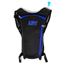 Mochila Bolsa de Hidratação Br Parts Classic 2 Litros Preto Azul