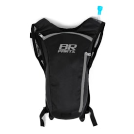 Mochila Bolsa de Hidratação Br Parts Classic 2 Litros Preto Cinza