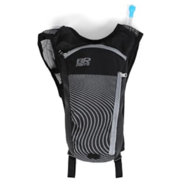 Mochila Bolsa de Hidratação Br Parts Flowline 2 Litros Preto Cinza