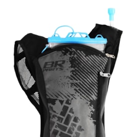 Segunda imagem do produto Mochila Bolsa de Hidratação Br Parts Off Road 2 Litros Preto Cinza