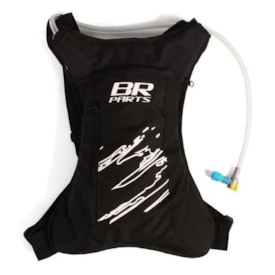 Mochila Bolsa de Hidratação Br Parts Storm 2 Litros Preto Branco