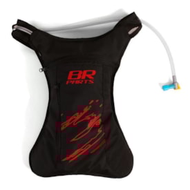 Mochila Bolsa de Hidratação Br Parts Storm 2 Litros Preto Vermelho
