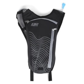 Mochila Bolsa de Hidratação Br Parts Wave 2 Litros Preto Cinza