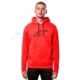 Segunda imagem do produto Moletom Alpinestars Ageless V2 Hoodie Vermelho Preto