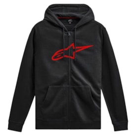 Moletom Alpinestars Ageless Zip V3 Hoodie Preto Vermelho