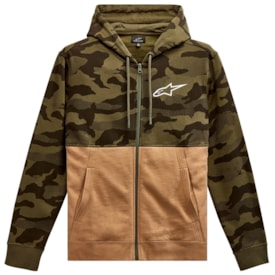 Moletom Alpinestars Camo Block Hoodie Verde Militar