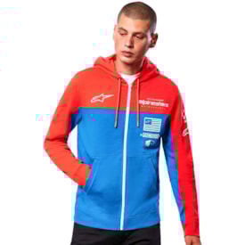 Segunda imagem do produto Moletom Alpinestars H-Block Hoodie Vermelho Azul