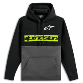 Moletom Alpinestars Parallel Hoodie Preto Cinza