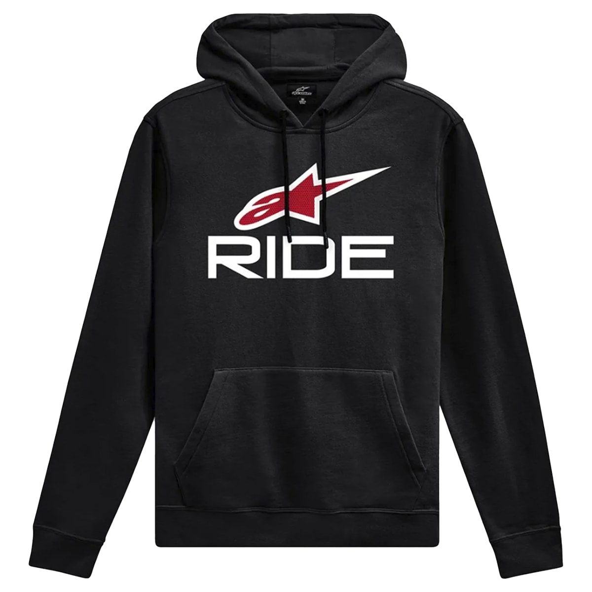 Moletom Alpinestars Ride V3 Hoodie Preto Branco Vermelho