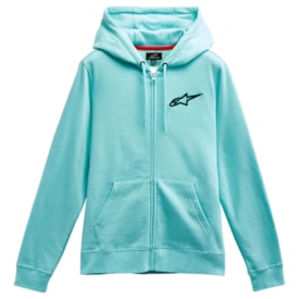 Moletom Feminino Alpinestars Ageless Chest Hoodie Azul Claro