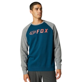 Moletom Fox Apex Crew Azul