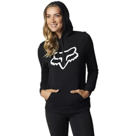 Segunda imagem do produto Moletom Fox Feminino Boundary Preto Branco