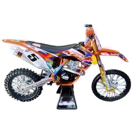 Segunda imagem do produto Moto Miniatura Ktm 450 Sxf Red Bull 1:6 Laranja