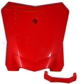 Number Plate Frontal Crf 230 com Passa Cabo Amx Vermelho