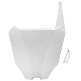 Number Plate Frontal Crf 250f - Crf 300f Biker R1de + Passa Cabo Branco