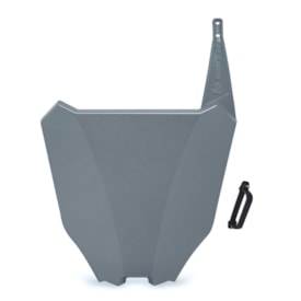 Number Plate Frontal Crf 250f - Crf 300f Biker R1de + Passa Cabo Cinza