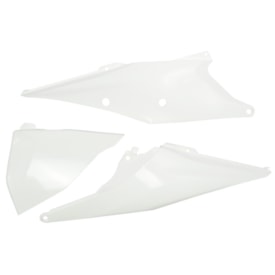 Number Plate Lateral Ktm 250 300 Exc Excf 20/23 Amx Branco