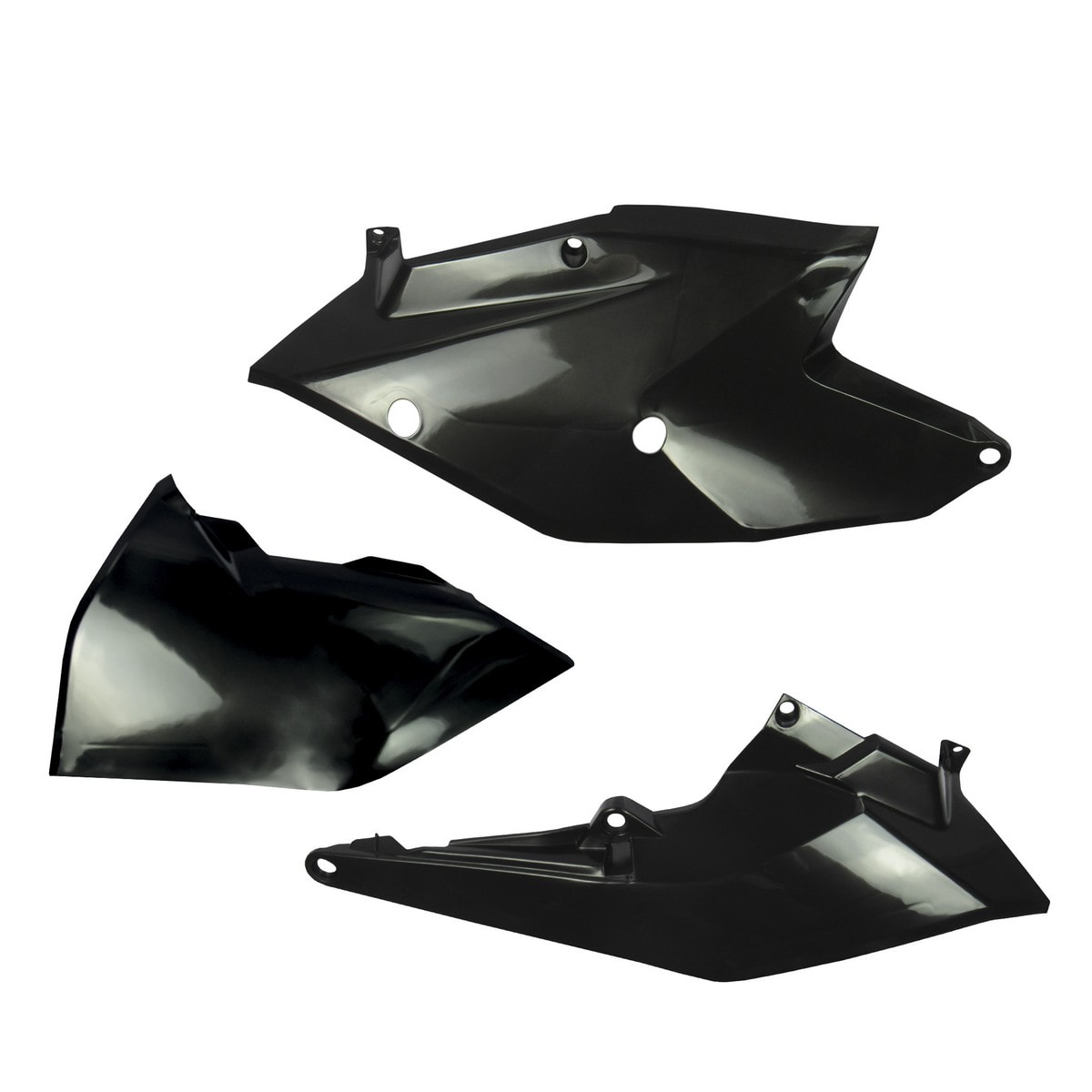 Number Plate Lateral Mxf 18/19 - Ktm Xcf 17/19 Amx Preto
