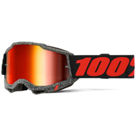 Óculos 100% Accuri 2 Huaraki Espelhado Cinza Laranja