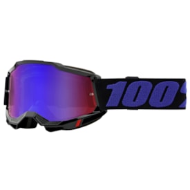 Óculos 100% Accuri 2 Moore Espelhado Preto Roxo