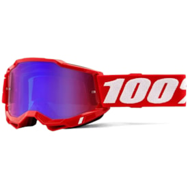 Óculos 100% Accuri 2 Neon Red Espelhado Vermelho