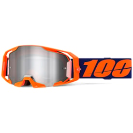 Óculos 100% ARmatic Neon Espelhado Laranja Fluor
