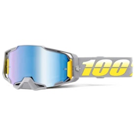 Óculos 100% Armega Complex Espelhado Cinza Amarelo