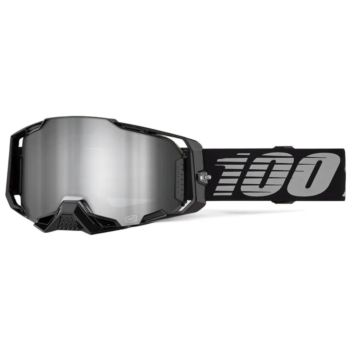 Óculos 100% Armega Espelhado Black Preto
