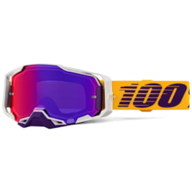 Óculos 100% Armega Hiper Difenbak Espelhado Amarelo Roxo