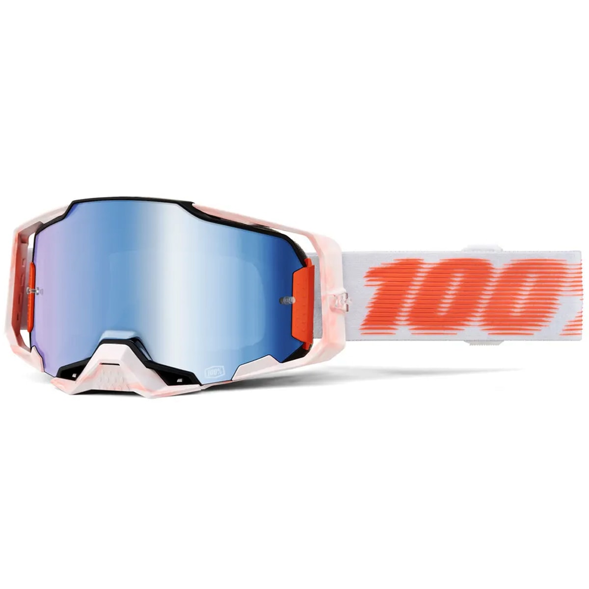 Óculos 100% Armega Hiper Tubolar Genesis Espelhado Laranja