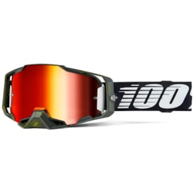 Óculos 100% Armega Soledad Espelhado Preto Cinza