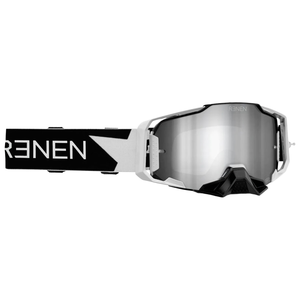 RENEN×100%コラボ 100% ARMEGA HiPER RENEN Óculos 100% Armega x Renen Espelhado Preto