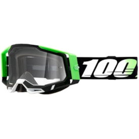 Segunda imagem do produto Óculos 100% Racecraft 2 Kalkuta Preto Verde