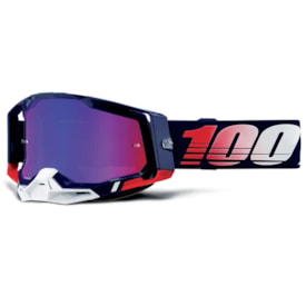 Óculos 100% Racecraft 2 Republic Azul Vermelho