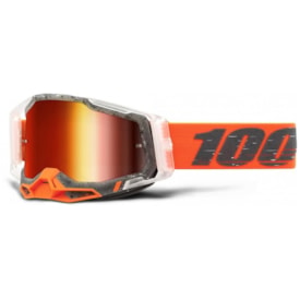 Óculos 100% Racecraft 2 Schrute Laranja Cinza Espelhado