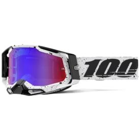 Óculos 100% Racecraft 2 Trinity Espelhado Branco Preto