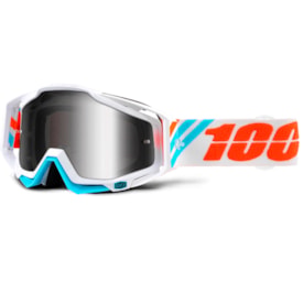 Óculos 100% Racecraft Calculus Ice Espelhado Branco