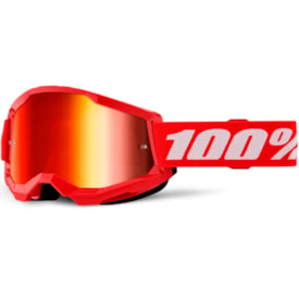 Óculos 100% Strata 2 Espelhado Red Vermelho