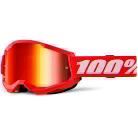 Óculos 100% Strata 2 Espelhado Vermelho