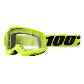 Óculos 100% Strata 2 Juvenil Amarelo Fluor