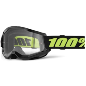 Óculos 100% Strata 2 Solar Eclipse Preto Fluor