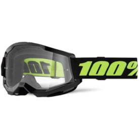 Óculos 100% Strata 2 Solar Eclipse Preto Fluor