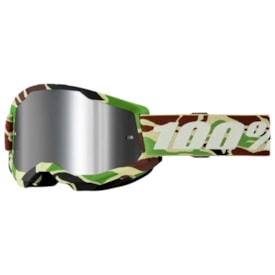 Óculos 100% Strata 2 War Espelhado Camo Verde