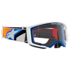 Segunda imagem do produto Óculos Alpinestars Supertech Corp Branco Azul