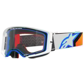 Óculos Alpinestars Supertech Corp Branco Azul