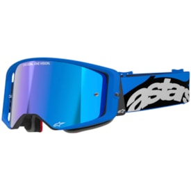 Óculos Alpinestars Supertech Stream Espelhado Azul Preto